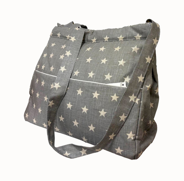 Bolsa estrellas Gris y blanco Outlet