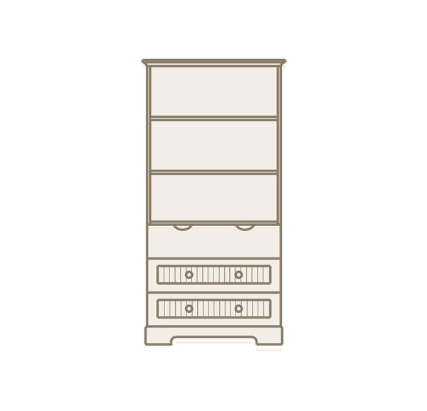 Estantería suelo 3 cajones