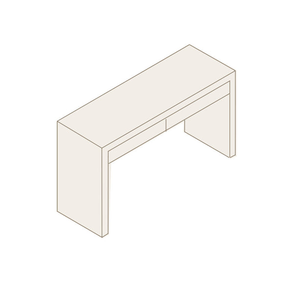 Escritorio con 2 cajones