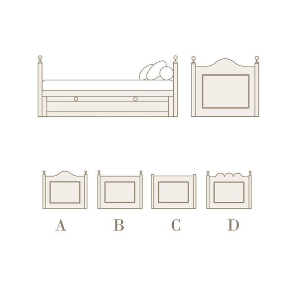 Cama con Nido para colchón de 90 x 190 cm