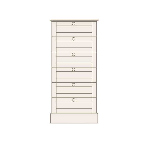 Chifonier con 6 cajones