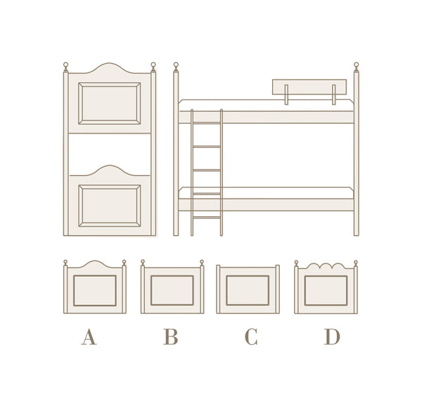 Litera con escalera y barandilla