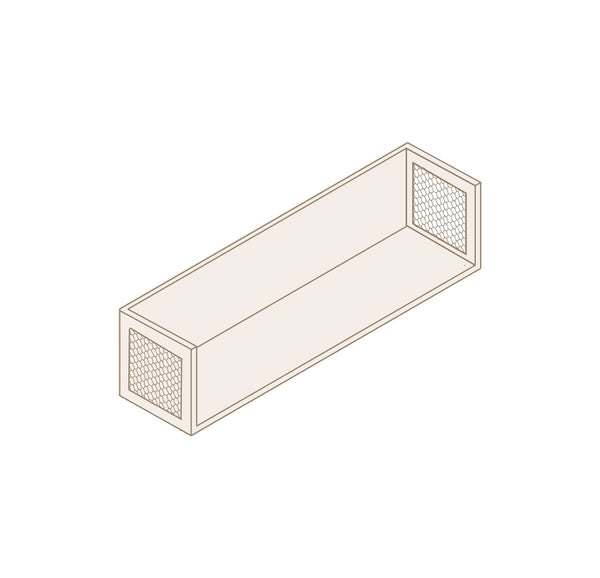 Estante / Balda con rejilla laterales