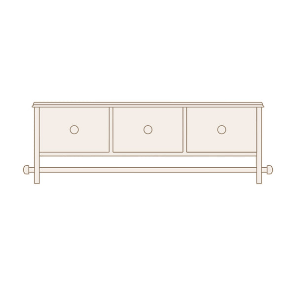 Perchero con cajones