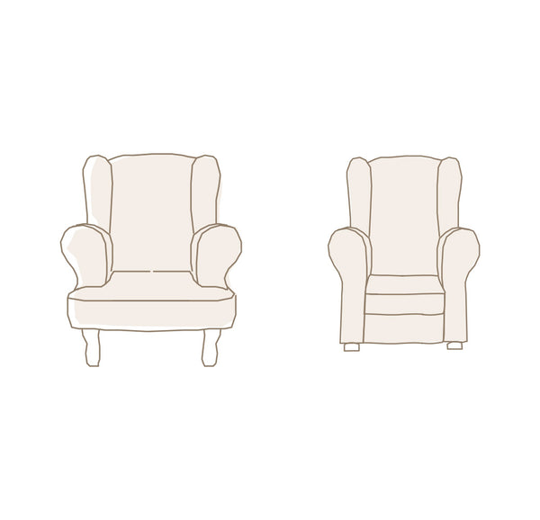 Silloncito con patas tapizado estàndard