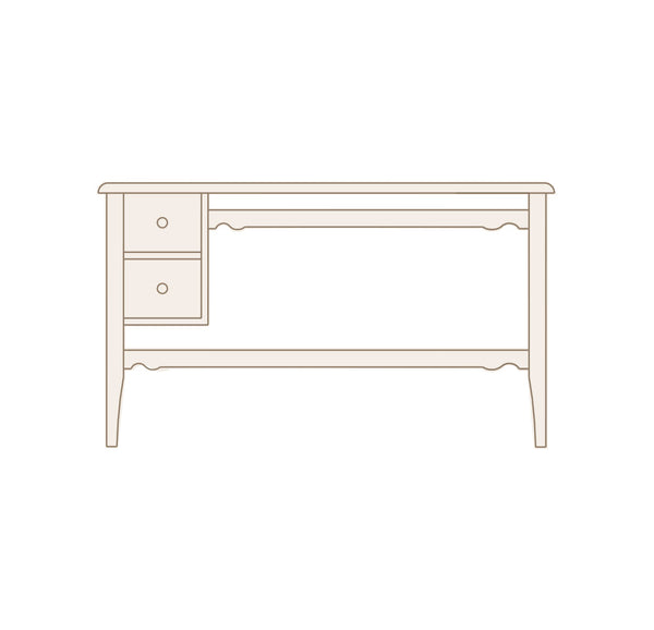 Escritorio italiano 2 cajones